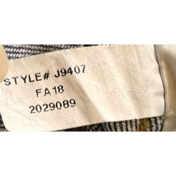 Madewell Jeans Distressed Size 34P 10" High Rise Skinny Blue Raw Hem - Picture 15 of 16